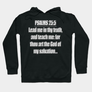 Psalms 25:5 King James Version (KJV) Hoodie